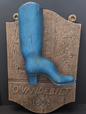 VGT,1808 O-Vanderbuilt ,Burwood Products USA Boot Sign.